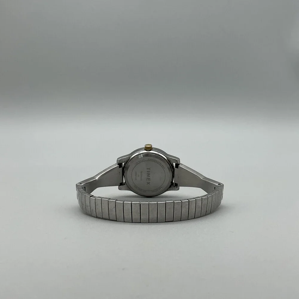 Timex Indiglo Womens Watch 25mm Gold Silver Two Tone Bracelet New Battery